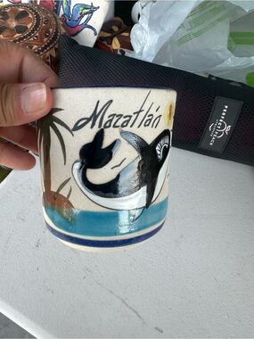 Mazatlán Ceramic Souvenir Mug with Orca Design